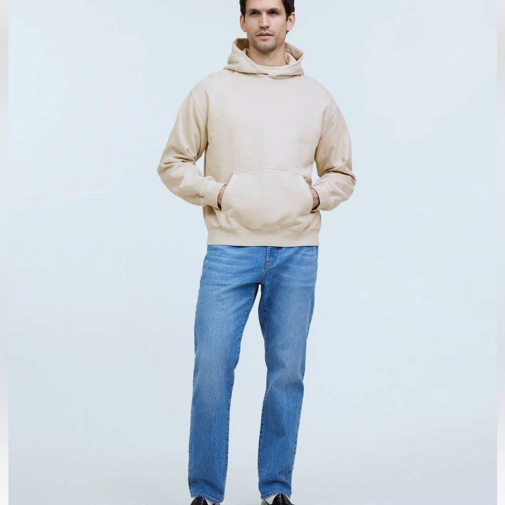Madewell The McCarren Midweight Hoodie Sweatshirt Size S Bleached Canvas